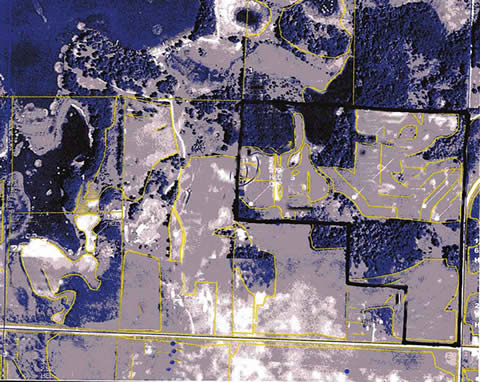 Aerial Photo of Property North of Evansville, MN